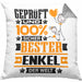 Enkel Geschenk Lustiger Spruch für Enkel Geschenkidee Bester Enkel Der WeltKissen mit Füllung 40x40 (Grau) Grau Trendation