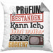 Bachelor Master Prüfung Bestanden Geschenk Kissen mit Füllung 40x40 Studium Prüfung Bestanden Kann Ich Jetzt Weiter Serie Gucken (Grau) Grau Trendation