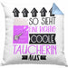 Taucherin Geschenk Kissen mit Füllung 40x40 Lustig Geschenkidee für Taucherin Geburtstag So Sieht Eine Richtig Coole Taucherin Aus Frauen Spruch (Grau) Blau Trendation