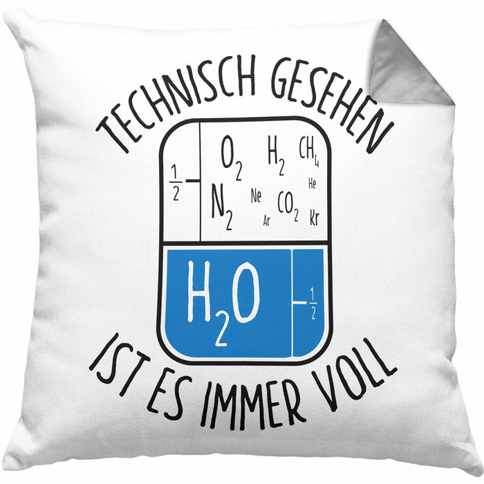 Lustige Kissen mit Füllung 40x40 mit technischem Spruch - Ideales Geschenk für Geburtstag (Grau) Grau Trendation