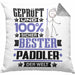 Paddler Geschenk Lustiger Spruch für Paddler Geschenkidee Bester Paddler Der WeltKissen mit Füllung 40x40 (Grau) Grau Trendation