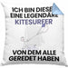 Kitesurfer Geschenk Kissen mit Füllung 40x40 Lustige Geschenkidee Geburtstag für Kitesurfer Ich Bin Dieser Legendäre Kitesurfer Von Dem Alle Geredet Haben (Grau) Blau Trendation