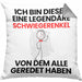 Schwiegerenkel Geschenk Kissen mit Füllung 40x40 Lustige Geschenkidee Geburtstag für Schwiegerenkel Ich Bin Dieser Legendäre Schwiegerenkel Von Dem Alle Geredet Haben (Grau) Grau Trendation