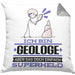 Geologe Geschenk Kissen mit Füllung 40x40 Ich Bin Geologe Aber Sag Doch Einfach Superheld Lustige Geschenkdiee für Geologe (Grau) Grau Trendation