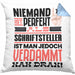 Schriftsteller Geschenk Kissen mit Füllung 40x40 Lustige Geschenkidee für Schriftsteller Geburtstag Niemand Ist Perfekt Aber Als Schriftsteller Ist Man Nah Dran (Grau) Blau Trendation
