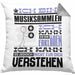 Musiksammler Geschenk Kissen mit Füllung 40x40 Lustige Geschenkdiee für einen Musiksammler Geburtstag Ich Bin Musiksammler Ich Kann Es Dir Erklären Aber Nicht Für Dich Verstehen (Grau) Grau Trendation
