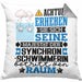 Synchronschwimmerin Geschenk Kissen mit Füllung 40x40 Lustiger Spruch Erheben Sie Sich Der Synchronschwimmerin Betritt den Raum (Grau) Grau Trendation