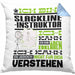 Slackline-Instruktor Geschenk Kaffee-Kissen mit Füllung 40x40 Geschenkidee für Slackline-Instruktor Ich Bin Slackline-Instruktor Ich Kann Es Dir Erklären Jedoch Nicht Für Dich Verstehen Spruch Lustig (Grau) Blau Trendation