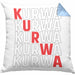 Kurwa Kissen mit Füllung 40x40 Polen Polska (Grau) Blau Trendation