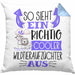 Wildtieraufzüchter Kissen mit Füllung 40x40 So Sieht Ein Richtig Cooler Wildtieraufzüchter Aus Geschenk Lustiger Spruch Geschenkidee (Grau) Blau Trendation