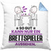 Brettspieler Geschenk Kissen mit Füllung 40x40 So Gut Kann Nur Ein Brettspieler Aussehen Geschenkidee (Grau) Blau Trendation