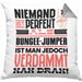 Bungee-Jumper Geschenk Kissen mit Füllung 40x40 Lustige Geschenkidee für Bungee-Jumper Geburtstag Niemand Ist Perfekt Aber Als Bungee-Jumper Ist Man Nah Dran (Grau) Grau Trendation