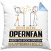 Opernfan Geschenk Kissen mit Füllung 40x40 Ich Bin Opernfan Aber Sag Doch Einfach Superheld Lustige Geschenkdiee für Opernfan (Grau) Blau Trendation