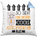 Astrophysikerin Geschenk Kissen mit Füllung 40x40 Geschenkidee für Astrophysikerin Geburtstag Weihnachten Spruch So Sieht Eine Richtig Coole Astrophysikerin Aus (Grau) Blau Trendation