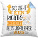 Reitstundenlehrer Kissen mit Füllung 40x40 So Sieht Ein Richtig Cooler Reitstundenlehrer Aus Geschenk Lustiger Spruch Geschenkidee (Grau) Blau Trendation