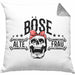 Lustige Kissen mit Füllung 40x40 Geschenk für Böse Alte Frau Rock Biker (Grau) Grau Trendation
