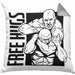 MMA-Kissen mit Füllung 40x40 Geschenk für MMA-Kämpfer Geschenkidee Free Hugs (Grau) Grau Trendation