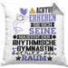 RhythmischeGymnastin Geschenk Kissen mit Füllung 40x40 Lustiger Spruch Erheben Sie Sich Der RhythmischeGymnastin Betritt den Raum (Grau) Grau Trendation
