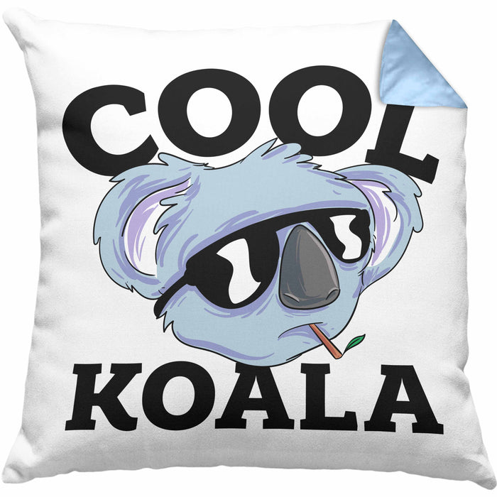 Kissen mit Füllung 40x40 Koala Geschenkidee für Koala-Liebhaber Kissen mit Füllung 40x40 Koala-Aufdruck (Grau) Blau Trendation