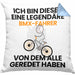 BMX-Fahrer Geschenk Kissen mit Füllung 40x40 Lustige Geschenkidee Geburtstag für BMX-Fahrer Ich Bin Dieser Legendäre BMX-Fahrer Von Dem Alle Geredet Haben (Grau) Blau Trendation