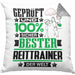 Reittrainer Geschenk Lustiger Spruch für Reittrainer Geschenkidee Bester Reittrainer Der WeltKissen mit Füllung 40x40 (Grau) Grau Trendation