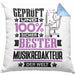 Musikredakteur Geschenk Lustiger Spruch für Musikredakteur Geschenkidee Bester Musikredakteur Der WeltKissen mit Füllung 40x40 (Grau) Blau Trendation