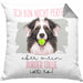 Border Collies Besitzer Kissen mit Füllung 40x40 Geschenk Lustiger Spruch Geschenkidee Besitzerin Ich Bin Nicht toll Aber Mein Border Collies Ist Es (Grau) Grau Trendation