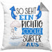 Surfer Kissen mit Füllung 40x40 Geschenk So Sieht Ein Richtig Cooler Surfer Aus Geschenkidee Spruch Lustig (Grau) Grau Trendation