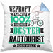 Radtourist Geschenk Lustiger Spruch für Radtourist Geschenkidee Bester Radtourist Der WeltKissen mit Füllung 40x40 (Grau) Blau Trendation