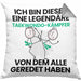 Taekwondo-Kämpfer Geschenk Kissen mit Füllung 40x40 Lustige Geschenkidee Geburtstag für Taekwondo-Kämpfer Ich Bin Dieser Legendäre Taekwondo-Kämpfer Von Dem Alle Geredet Haben (Grau) Grau Trendation