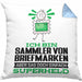 SammlervonBriefmarken Geschenk Kissen mit Füllung 40x40 Ich Bin SammlervonBriefmarken Aber Sag Doch Einfach Superheld Lustige Geschenkdiee für SammlervonBriefmarken (Grau) Blau Trendation