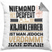 Kajaklehrer Geschenk Kissen mit Füllung 40x40 Lustige Geschenkidee für Kajaklehrer Geburtstag Niemand Ist Perfekt Aber Als Kajaklehrer Ist Man Nah Dran (Grau) Grau Trendation