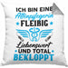 Altenpflegerin Kissen mit Füllung 40x40 Geschenk Altenpflege Geschenkidee Liebenswert und Total Bekloppt Altenheim (Grau) Grau Trendation