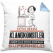 Klangkünstler Geschenk Kissen mit Füllung 40x40 Ich Bin Klangkünstler Aber Sag Doch Einfach Superheld Lustige Geschenkdiee für Klangkünstler (Grau) Blau Trendation