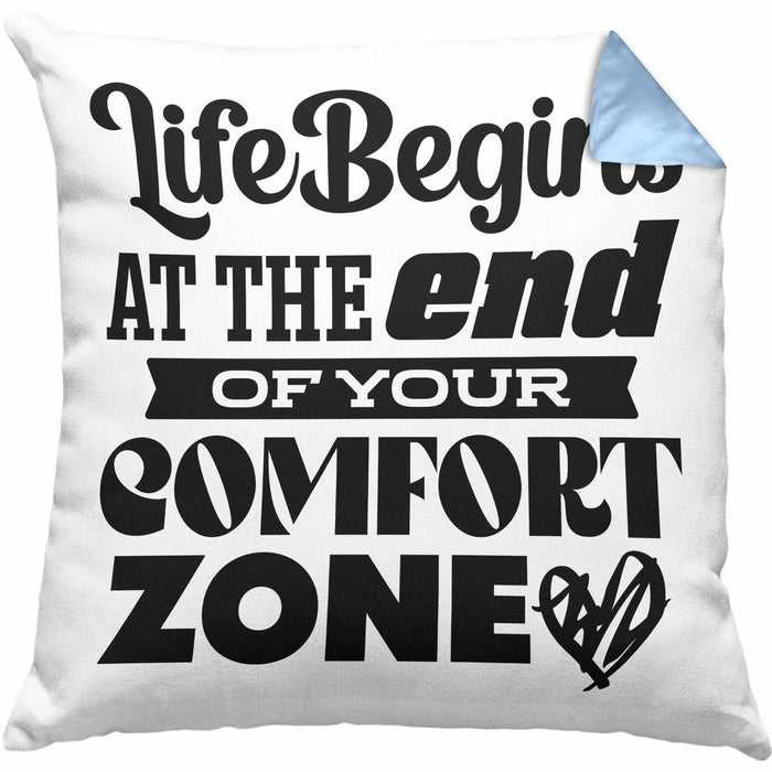 Entrepreneur Kissen mit Füllung 40x40 Entrepreneurship Geschenk Spruch Motivation Idee Sprüche Geschenkidee (Grau) Blau Trendation