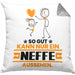 Neffe Geschenk Kissen mit Füllung 40x40 So Gut Kann Nur Ein Neffe Aussehen Geschenkidee (Grau) Grau Trendation