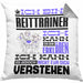 Reittrainer Geschenk Kaffee-Kissen mit Füllung 40x40 Geschenkidee für Reittrainer Ich Bin Reittrainer Ich Kann Es Dir Erklären Jedoch Nicht Für Dich Verstehen Spruch Lustig (Grau) Grau Trendation