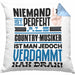 Country-Musiker Geschenk Kissen mit Füllung 40x40 Lustige Geschenkidee für Country-Musiker Geburtstag Niemand Ist Perfekt Aber Als Country-Musiker Ist Man Nah Dran (Grau) Blau Trendation
