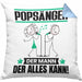 Popsänger Kissen mit Füllung 40x40 Geschenk für Popsänger Der Mann Der Alles Kann Geschenkidee zum Geburtstag (Grau) Blau Trendation