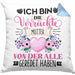 Mutter Kissen mit Füllung 40x40 Geschenk Lustiger Spruch Geschenkidee Ich Bin Die Verrückte Mutter Von Der Alle Geredet Haben (Grau) Blau Trendation