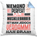 Musikliebhaber Geschenk Kissen mit Füllung 40x40 Lustige Geschenkidee für Musikliebhaber Geburtstag Niemand Ist Perfekt Aber Als Musikliebhaber Ist Man Nah Dran (Grau) Blau Trendation