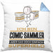 Comic-Sammler Geschenk Kissen mit Füllung 40x40 Ich Bin Comic-Sammler Aber Sag Doch Einfach Superheld Lustige Geschenkdiee für Comic-Sammler (Grau) Blau Trendation