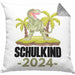 Einschulung Junge Geschenk für Schultüte Füllung Kissen mit Füllung 40x40 Schulstart 1 Schultag Schuleinführung Schulanfang Geschenkidee Schulkind Jungs 2024 (Grau) Grau Trendation