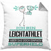 Leichtathlet Geschenk Kissen mit Füllung 40x40 Ich Bin Leichtathlet Aber Sag Doch Einfach Superheld Lustige Geschenkdiee für Leichtathlet (Grau) Grau Trendation