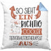 Tierverhaltenstherapeut Kissen mit Füllung 40x40 So Sieht Ein Richtig Cooler Tierverhaltenstherapeut Aus Geschenk Lustiger Spruch Geschenkidee (Grau) Blau Trendation
