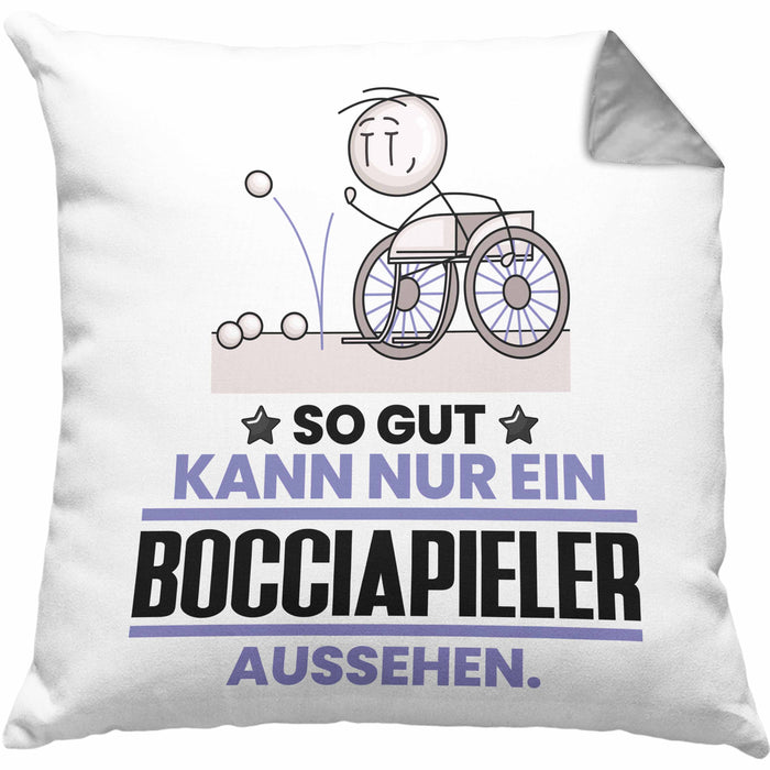 Bocciapieler Geschenk Kissen mit Füllung 40x40 So Gut Kann Nur Ein Bocciapieler Aussehen Geschenkidee (Grau) Grau Trendation