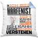 Harfenist Geschenk Kissen mit Füllung 40x40 Lustige Geschenkdiee für einen Harfenist Geburtstag Ich Bin Harfenist Ich Kann Es Dir Erklären Aber Nicht Für Dich Verstehen (Grau) Blau Trendation