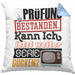 Bachelor Master Prüfung Bestanden Geschenk Kissen mit Füllung 40x40 Studium Prüfung Bestanden Kann Ich Jetzt Weiter Serie Gucken (Grau) Blau Trendation