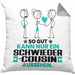Schwiegercousin Geschenk Kissen mit Füllung 40x40 So Gut Kann Nur Ein Schwiegercousin Aussehen Geschenkidee (Grau) Grau Trendation