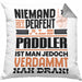 Paddler Geschenk Kissen mit Füllung 40x40 Lustige Geschenkidee für Paddler Geburtstag Niemand Ist Perfekt Aber Als Paddler Ist Man Nah Dran (Grau) Grau Trendation